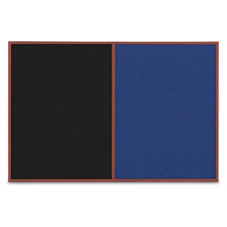 United Visual Products Slim Style Indoor Enclosed Corkboard, 42 UVRDS42SBH-WHITE-MEDGRY